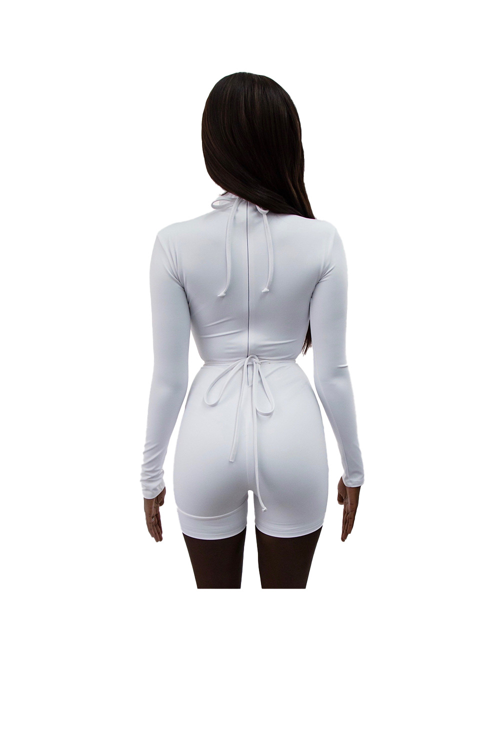 Cut-Out White BodySuit