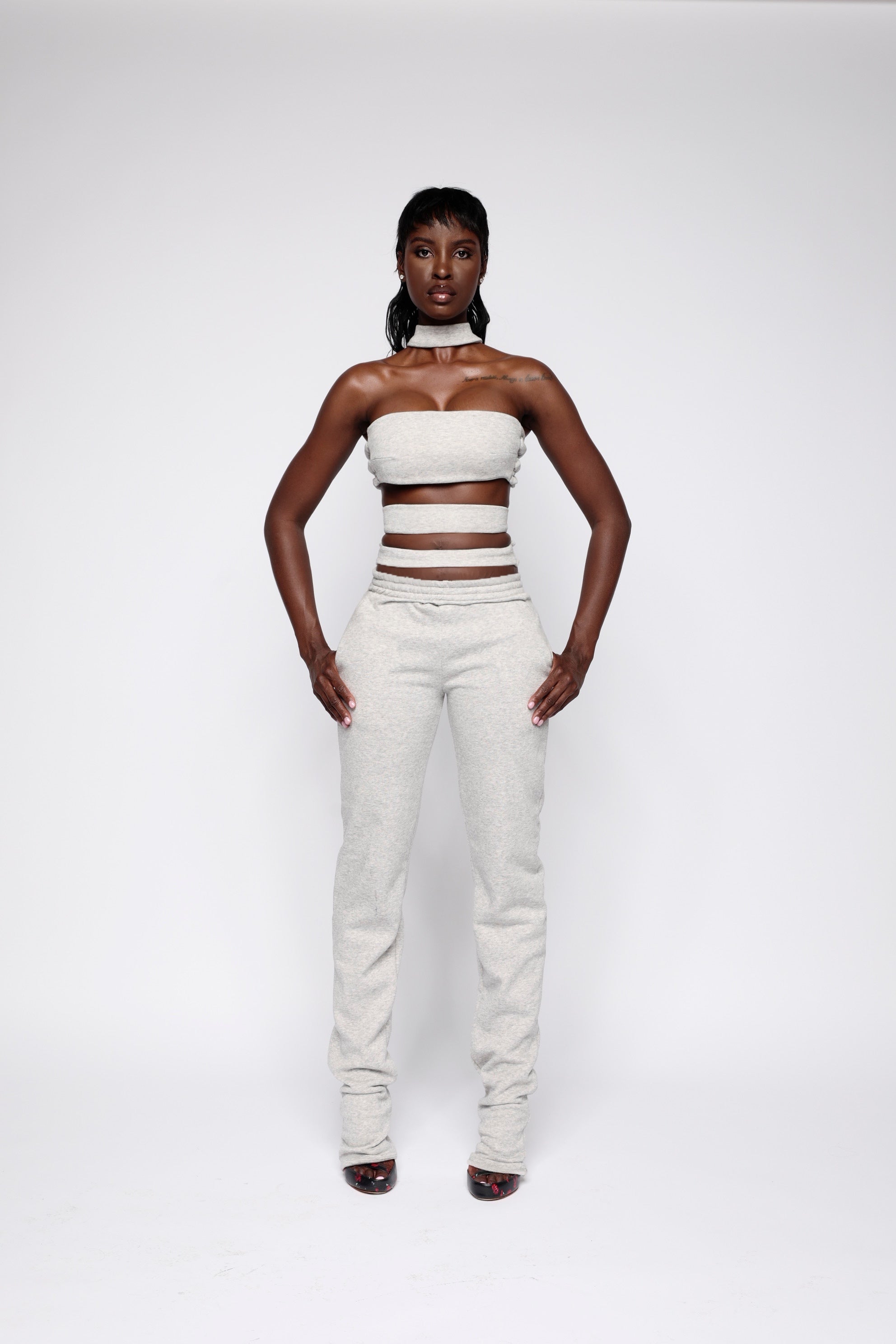 Strap Sweatsuit Top