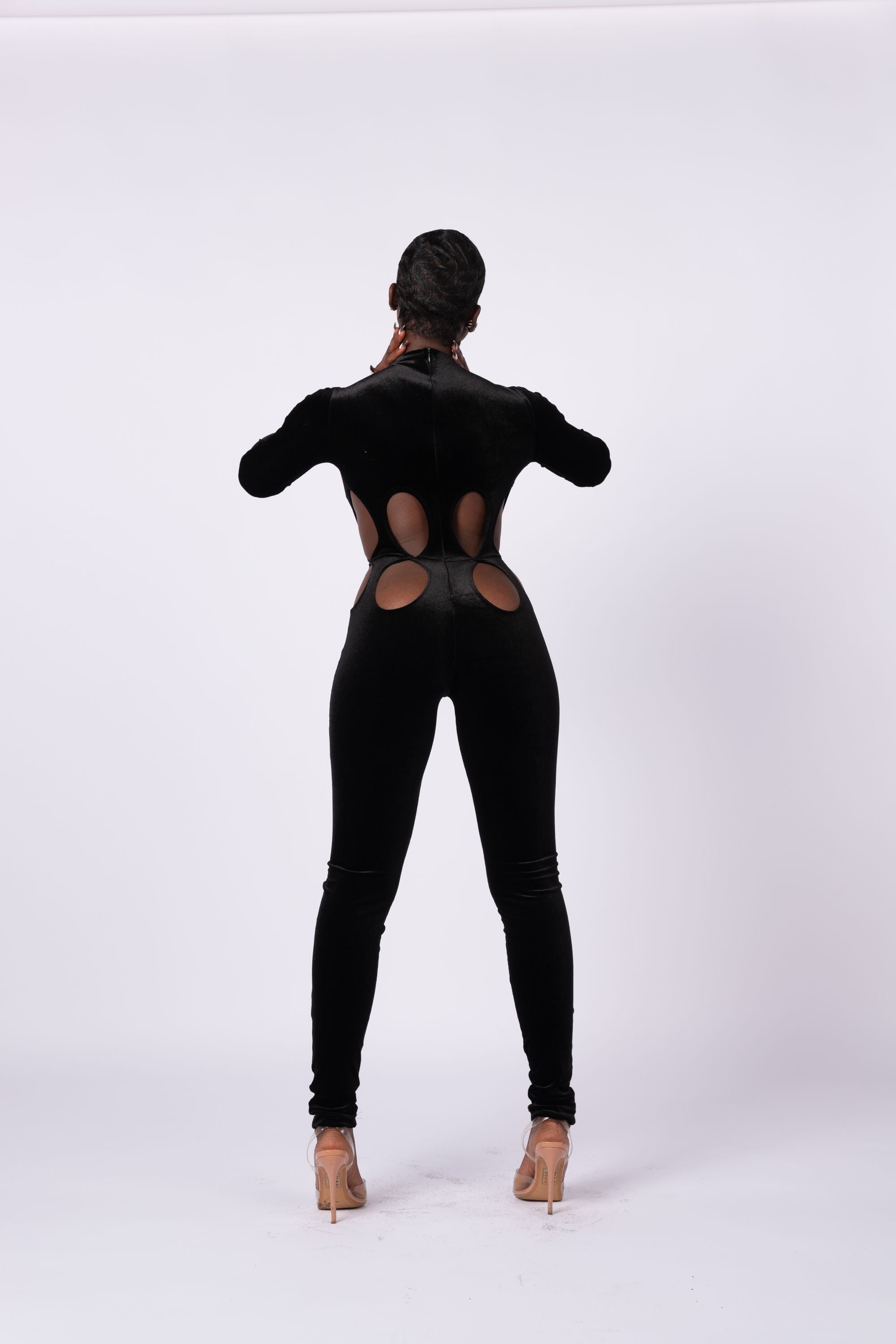Mid Cutout Bodysuit Black